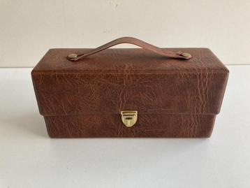 Étui de rangement rétro pour 12 cassettes musicales des anné, Enlèvement ou Envoi, Utilisé, Accessoires, Avec boîte de rangement, étagère ou coffret