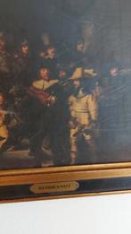 Rembrandt. 36 op 31 met kader olieverf op doek. Kopie., Antiek en Kunst, Ophalen