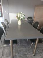 Mooie keuken eettafel met 7 stoelen, Huis en Inrichting, Complete eetkamers, Zo goed als nieuw, Ophalen