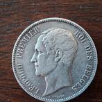 Pièce rare de 5 francs 1858 Léopold Ier de Belgique ! ! !, Envoi, Argent, Argent