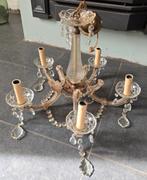 Ancien lustre cristal style bohème, Huis en Inrichting, Lampen | Kroonluchters, Ophalen, Gebruikt