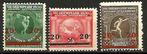 België 1921 "O.S. Antwerpen overdrukt  OBP 184/6**, Orginele gom, Ophalen of Verzenden, Zonder stempel, Postfris