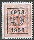 Belgie 1958/1959 - OBP 677pre - Opdruk E - 10 c. (ZG), Timbres & Monnaies, Timbres | Europe | Belgique, Sans gomme, Envoi, Non oblitéré