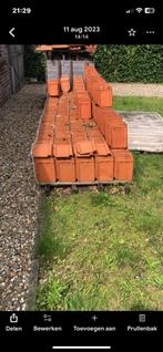 Dakpan rood enkel sluiting +- 700 stuks, Doe-het-zelf en Bouw, Ophalen, Gebruikt, Steen of Klei, 15 m² of meer