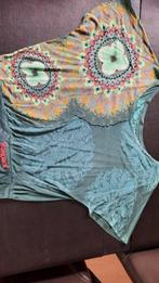 Wijde T-shirt Desigual, Ophalen of Verzenden, Gedragen, Groen