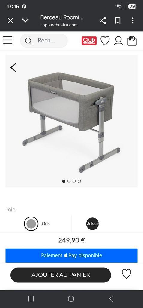 Joie

Berceau Roomie Glide Cododo - Foggy Gray, Kinderen en Baby's, Babywiegjes en Ledikanten, Zo goed als nieuw, Ledikant, Ophalen