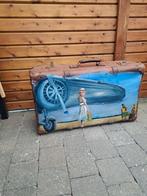 Vintage valies met schilderij, Ophalen