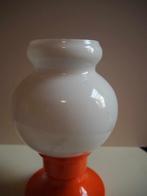 Oranje Space Age tafel lampje, 1970s, Zo goed als nieuw, Glas, Minder dan 50 cm, Ophalen