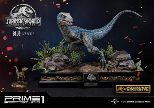 Prime 1 Studio Blue Jurassic World  Exclusive, Verzamelen, Film en Tv, Zo goed als nieuw, Ophalen of Verzenden