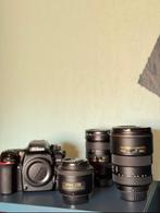 Nikon D7500 + 3 Nikkor Lenzen, Audio, Tv en Foto, Fotocamera's Digitaal, Ophalen, Spiegelreflex, 21 Megapixel, Zo goed als nieuw