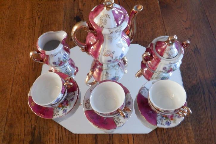 decoratief thee service, Antiek en Kunst, Antiek | Servies compleet, Ophalen of Verzenden