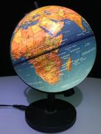 Wereldbol, Huis en Inrichting, Woonaccessoires | Wereldbollen, Ophalen of Verzenden, Verlicht, Zo goed als nieuw