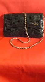 Sac de soirée bandoulière chaîne, Ophalen of Verzenden, Gebruikt, Zwart, Avondtasje