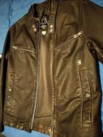 G-Star raw leather jas mannen maat S/M, Comme neuf, Taille 48/50 (M), Enlèvement ou Envoi