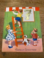 Pop-up ansichtkaart 7de verjaardag Poppenkast, Verzamelen, Ophalen of Verzenden, 1940 tot 1960, Ongelopen, Feest(dag)