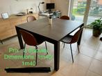 Table de salle à manger moderne en céramique, Comme neuf, 100 à 150 cm, 100 à 150 cm, Carré