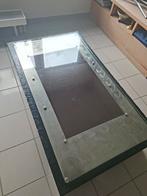 Vintage salontafel, Huis en Inrichting, Tafels | Salontafels, Ophalen, Gebruikt, 100 tot 150 cm, Glas