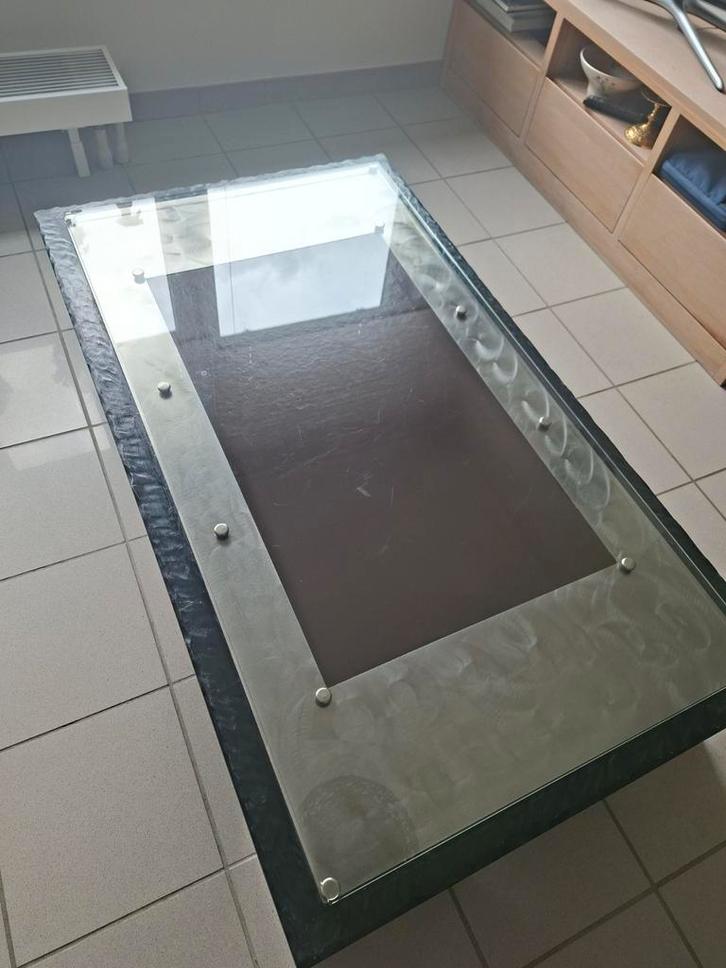 Vintage salontafel, Huis en Inrichting, Tafels | Salontafels, Gebruikt, Minder dan 50 cm, 50 tot 100 cm, 100 tot 150 cm, Rechthoekig