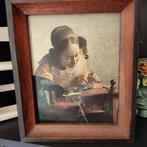 reproductie Jan Vermeer, Antiek en Kunst, Ophalen of Verzenden