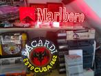 ORIGINELE NEON LICHTRECLAME MARLBORO jaren 60/70 = TOPSTUK, Gebruikt, Ophalen, Lichtbak of (neon) lamp