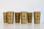 Bacardi Rum Gold beker set van 6 Cuba Libre metalen cup, Ophalen of Verzenden, Zo goed als nieuw, Gebruiksvoorwerp