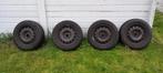 4 winterbanden 215/60R16 op velg, Pneus et Jantes, 16 pouces, Véhicule utilitaire, Enlèvement