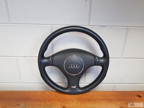Audi S6 1997-2004 lederen stuur met airbag knoppen flippers, Auto-onderdelen, Besturing, Audi, Gebruikt, Ophalen of Verzenden