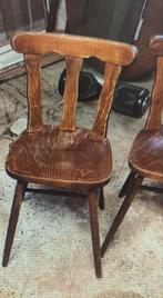 Chaise de café en bois, banquette, table, machine à café., Enlèvement ou Envoi