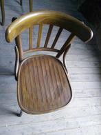 3 Bistro stoelen, Drie, Gebruikt, Bruin, Hout