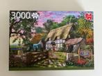 Puzzel Jumbo, Het huisje van de boer, 3000 stuks 1x gemaakt,, Hobby en Vrije tijd, Ophalen of Verzenden, Meer dan 1500 stukjes
