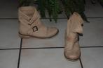 Jolies bottines en cuir beige naturel 36 Très bon état!, Enlèvement ou Envoi, Beige, Boots et Botinnes, Porté