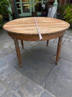 Ronde eiken tafel, Ophalen