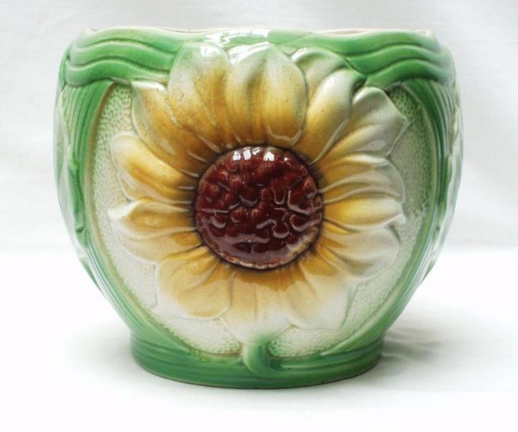 Saint-Ghislain - Cache pot Art Nouveau., Antiquités & Art, Antiquités | Céramique & Poterie, Enlèvement ou Envoi