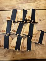 Onderleggers Leffe in hout 40 stuks, Huis en Inrichting, Ophalen, Zo goed als nieuw
