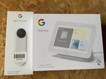 Google nest doorbell + hub als nieuw beschikbaar voor biedingen