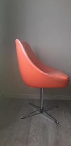 Oranje retro stoel, Huis en Inrichting, Kunststof, Gebruikt, Retro, Ophalen