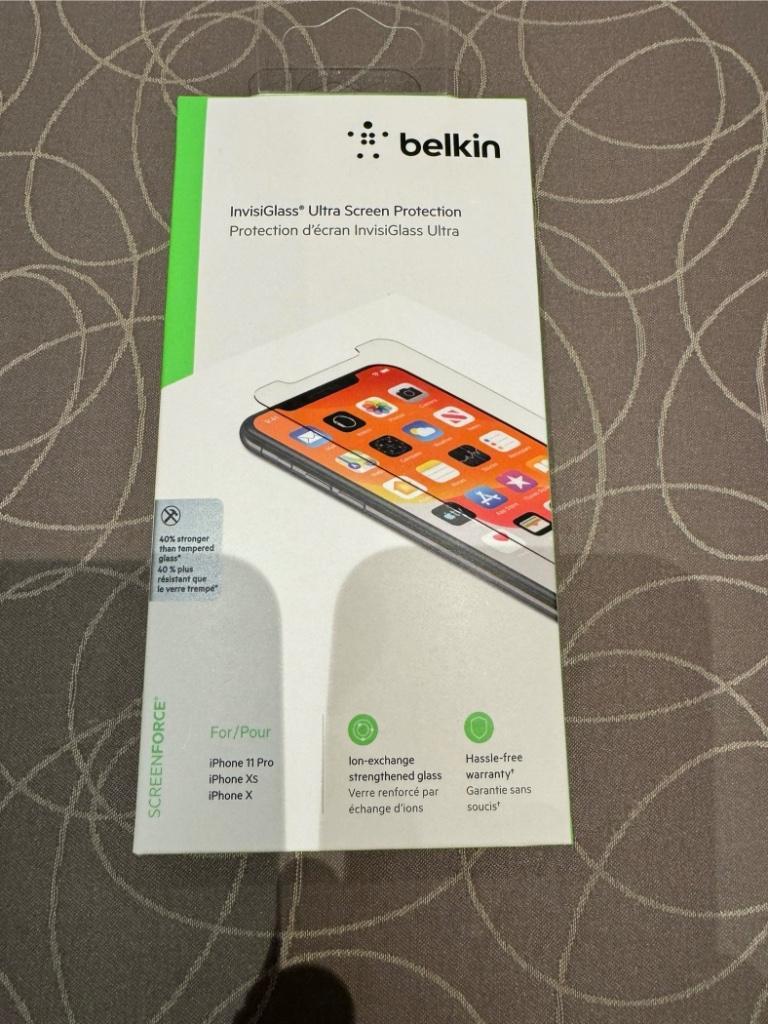 Protecteur d'écran InvisiGlass Ultra de Belkin pour iPhone 11 Pro