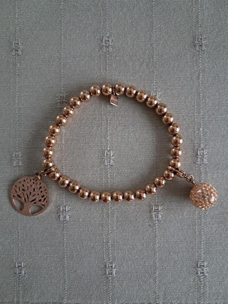 Armband Victoria, Handtassen en Accessoires, Armbanden, Zo goed als nieuw, Overige materialen, Roze, Ophalen