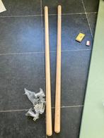 2 beuken leuningen, Doe-het-zelf en Bouw, Ladders en Trappen, Ophalen, Zo goed als nieuw, Trap, Minder dan 2 meter