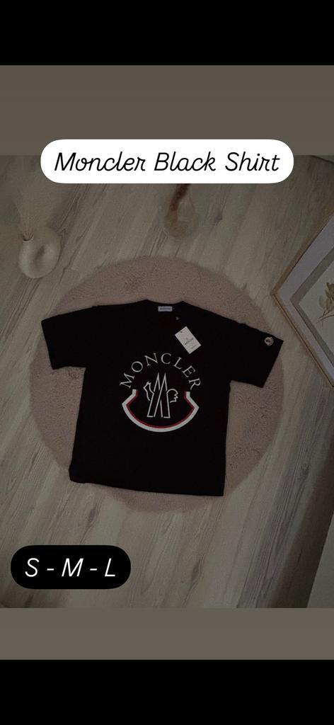 Moncler T-shirt, Kleding | Heren, T-shirts, Nieuw, Overige maten, Zwart, Ophalen