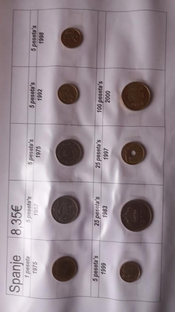 Espagne (1), divers, Enlèvement ou Envoi, Monnaie