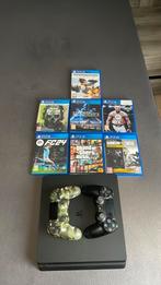 Ps4+2 controllers+7 games, Games en Spelcomputers, Spelcomputers | Sony PlayStation 4, Ophalen, Met games, Met 2 controllers, Zo goed als nieuw