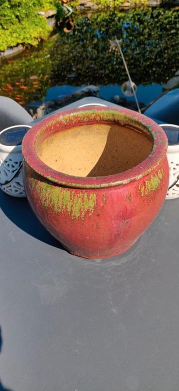 Pot en céramique vietnamien résistant à l'hiver couleur roug