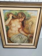 ✓Naar Auguste Renoir, "Vrouw bij de fontein" /Réplica, Antiek en Kunst, Ophalen