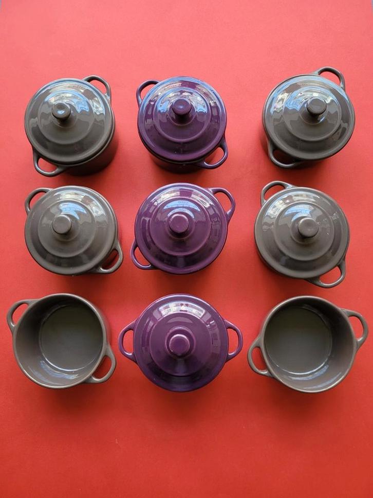 9 ovenschaaltjes, Huis en Inrichting, Keuken | Potten en Pannen, Zo goed als nieuw, Ophalen