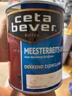 Cetabever dekkende beits crèmewit 0,75liter, Ophalen of Verzenden, Nieuw, Materiaal