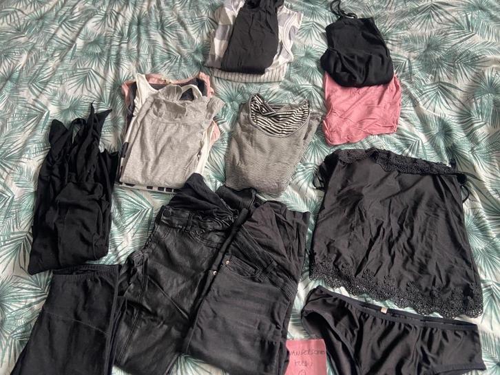 Zwangerschapskledij maat S (pakket), Kleding | Dames, Zwangerschapskleding, Zo goed als nieuw, Maat 36 (S), Zwart, Ophalen