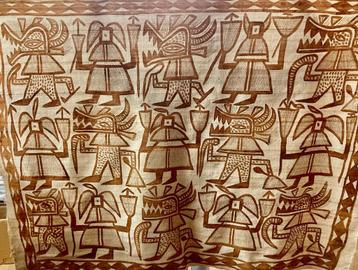 Unieke Handgemaakte Tapa Kunst – Authentiek en Sfeervol beschikbaar voor biedingen