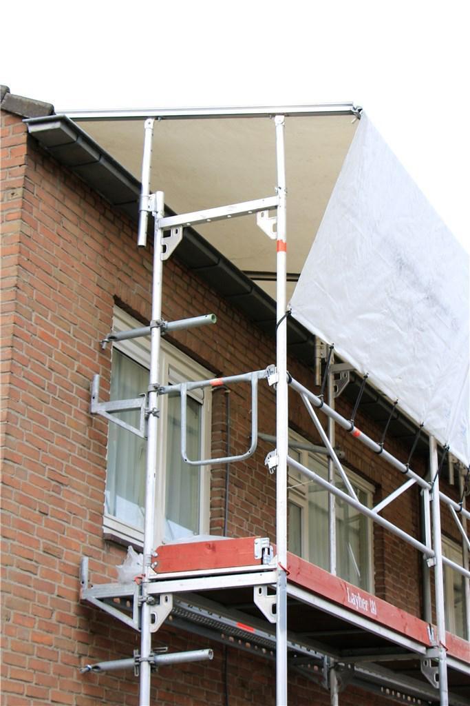 Bâches et Montant de protection pour échafaudage Layher, Doe-het-zelf en Bouw, Steigers, Zo goed als nieuw, Ophalen