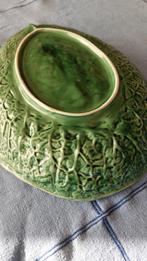 Grand plat vintage motif feuille de chou, Ophalen of Verzenden